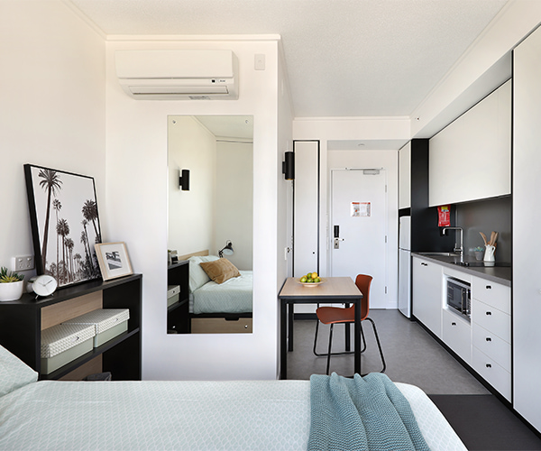 Studio apartment at Iglu Melbourne City