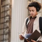 Male student in university